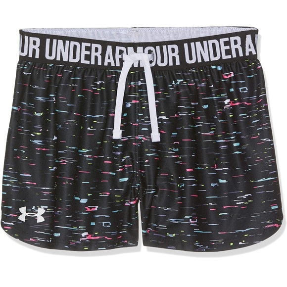 Under Armour Other - Under Armour Girl’s Play Up Multicolor Printed Shorts Size Youth Medium
